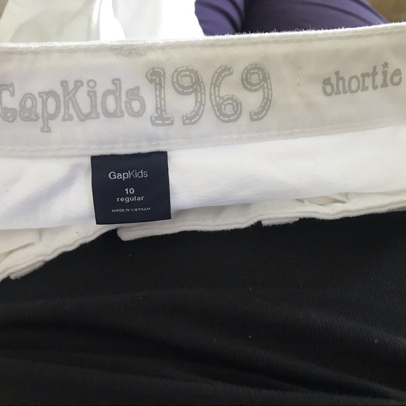 GAP Girls Size 10 White Jean Shorts - Picture 4 of 5